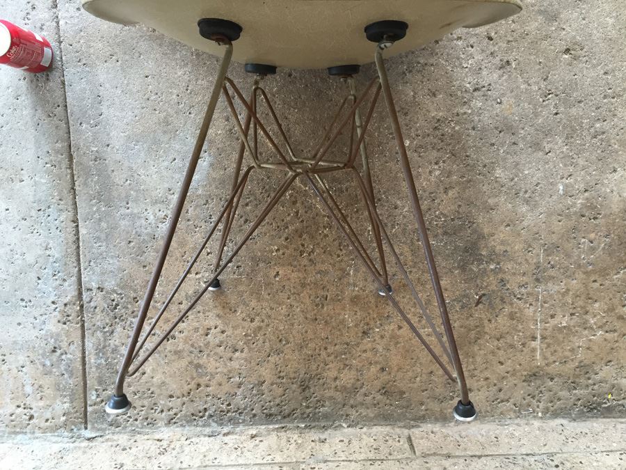 Pair Of Period Charles Eames Fiberglass Side Chairs By Herman Miller [Photo 9]