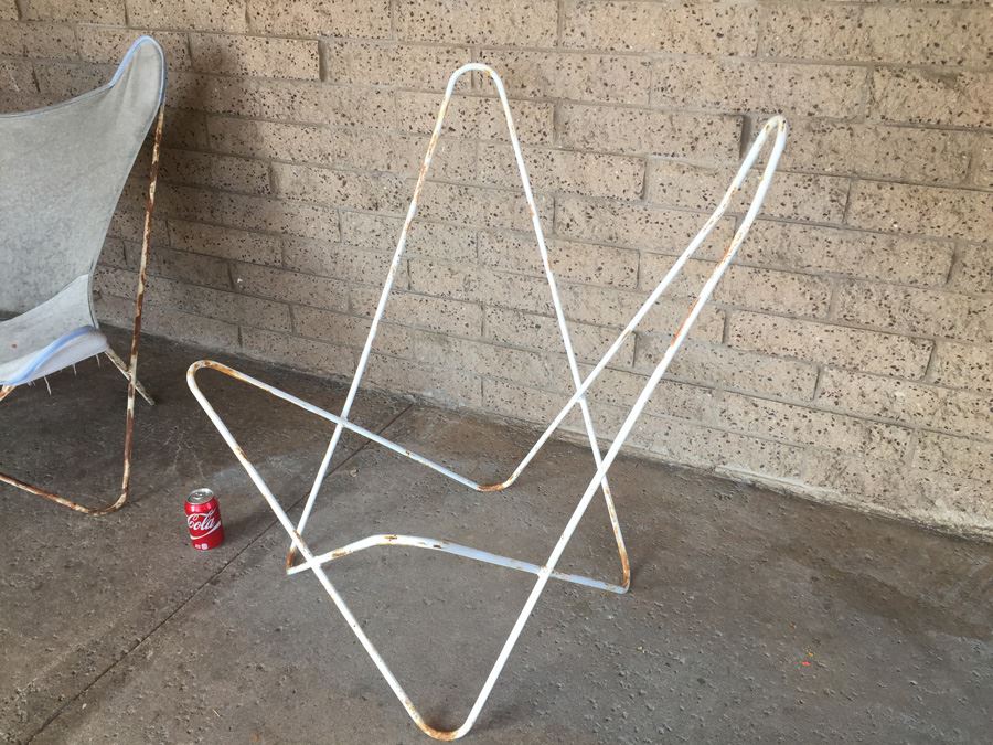 Pair Of Period Butterfly Chairs Designed By Jorge Hardoy Ferrari In 1938 Probably Knoll [Photo 5]