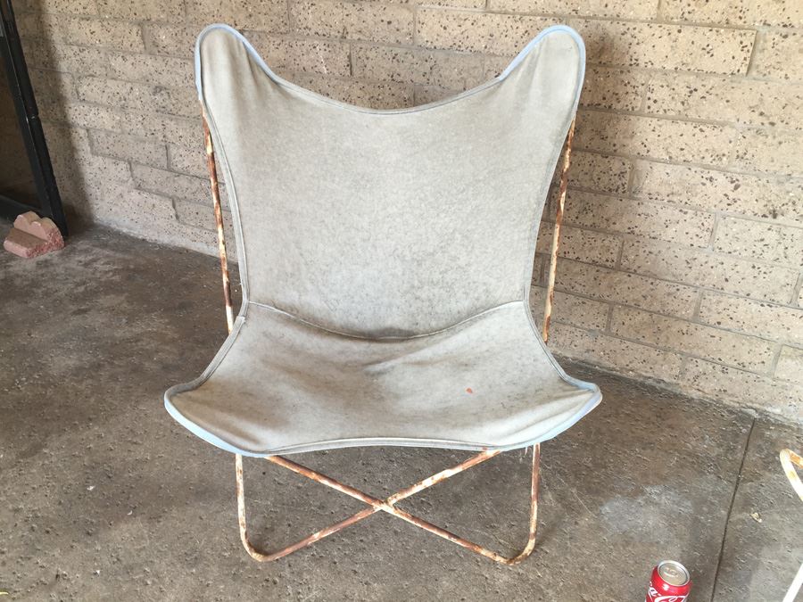 Pair Of Period Butterfly Chairs Designed By Jorge Hardoy Ferrari In 1938 Probably Knoll [Photo 2]