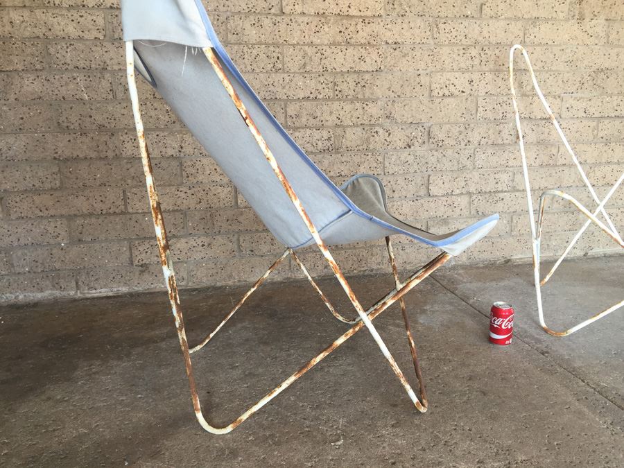 Pair Of Period Butterfly Chairs Designed By Jorge Hardoy Ferrari In 1938 Probably Knoll [Photo 6]