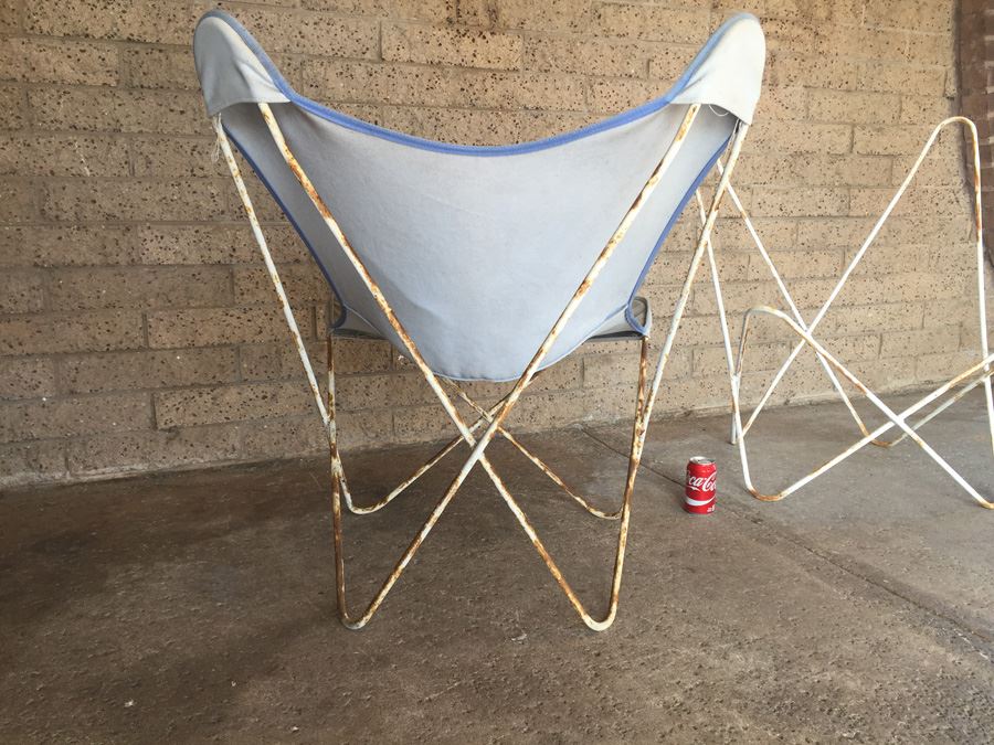 Pair Of Period Butterfly Chairs Designed By Jorge Hardoy Ferrari In 1938 Probably Knoll [Photo 3]