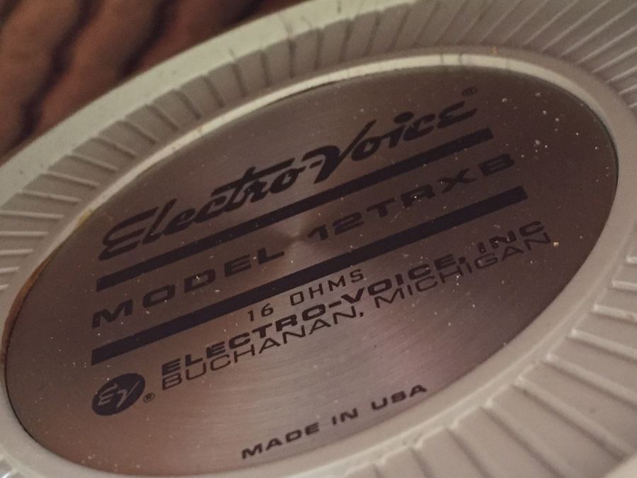 Pair Of Custom Mid-Century Modern End Tables With Marble Tops And Built In Electro-Voice Speaker Cabinets [Photo 13]