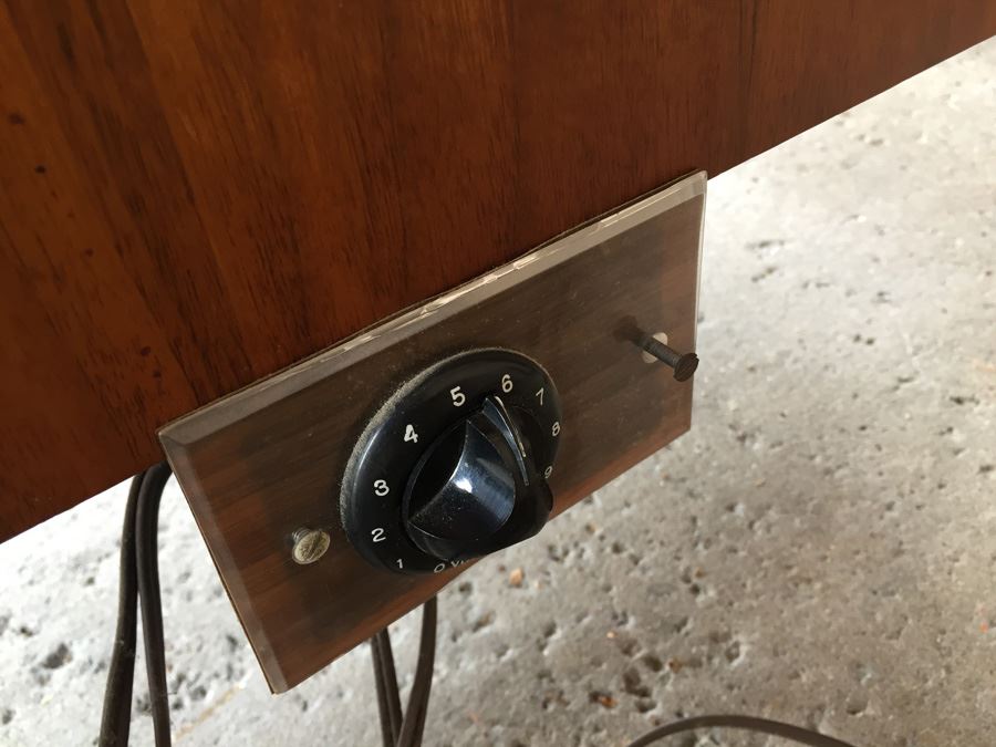 Pair Of Custom Mid-Century Modern End Tables With Marble Tops And Built In Electro-Voice Speaker Cabinets [Photo 11]