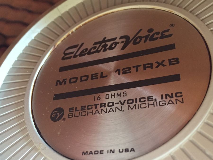 Pair Of Custom Mid-Century Modern End Tables With Marble Tops And Built In Electro-Voice Speaker Cabinets [Photo 15]