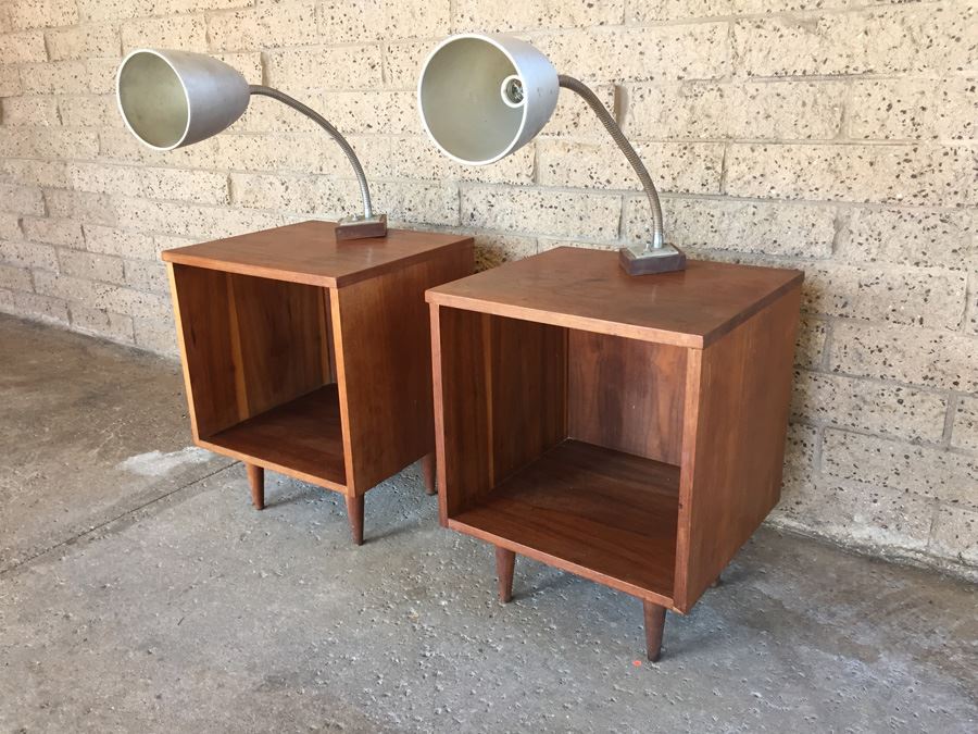 Pair Of Custom Mid-Century End Tables [Photo 2]
