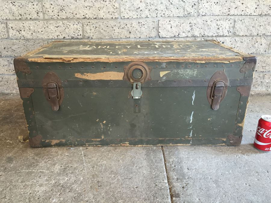 Old Military United States Army Air Forces Trunk