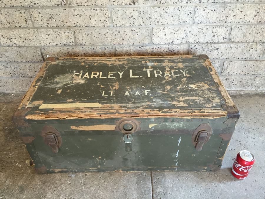 Old Military United States Army Air Forces Trunk [Photo 4]