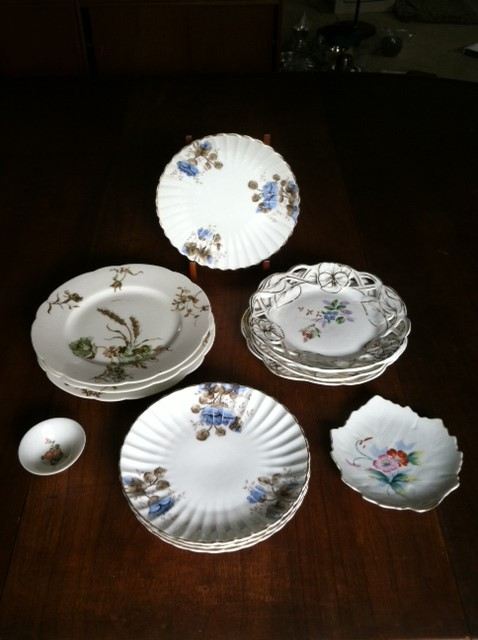 Various Handpainted Plates - Haviland and Japan