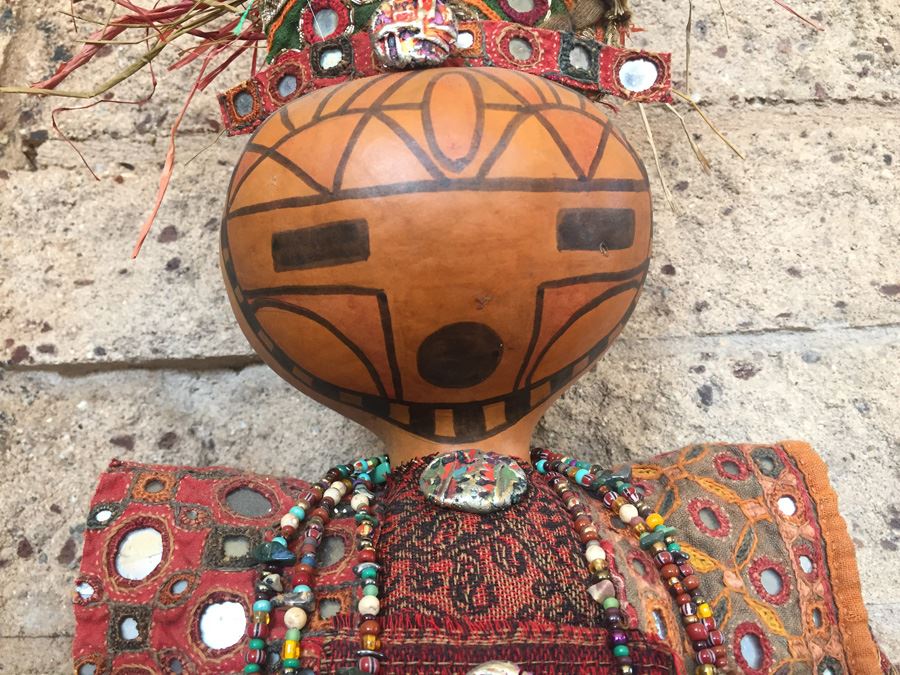 Custom One-Of-A-Kind Ethnic Figure Doll Signed By Linda McInnis  [Photo 2]