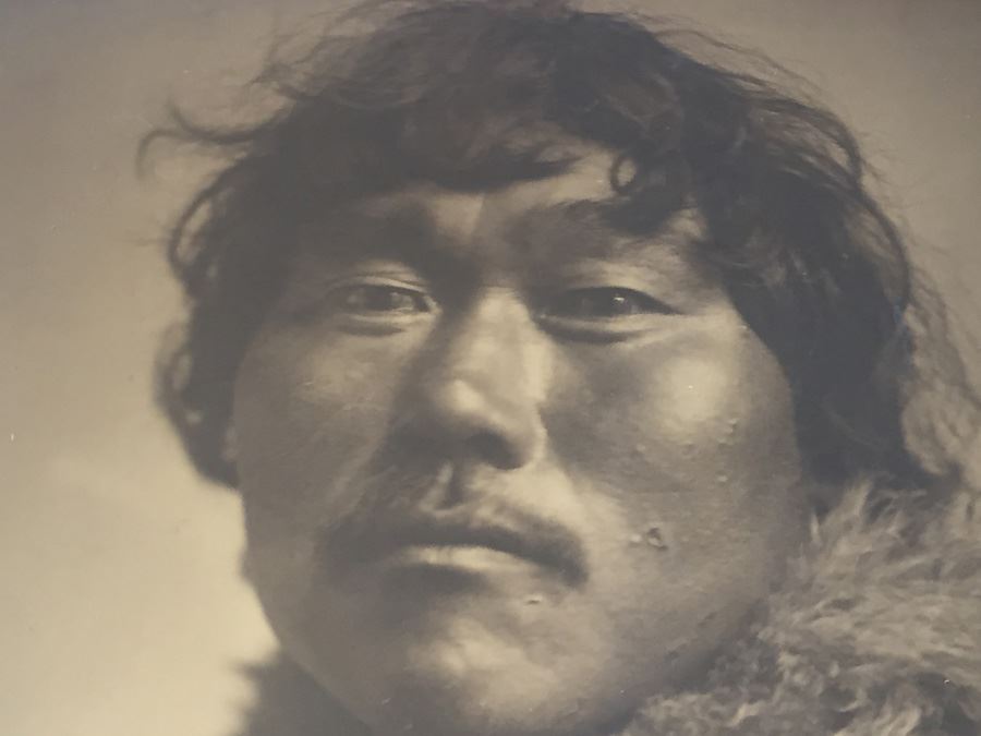 RARE Antique 1905 Lomen Bros Orotone Goldtone Photo Eskimo Indian Nome Alaska Antique Frame [Photo 5]