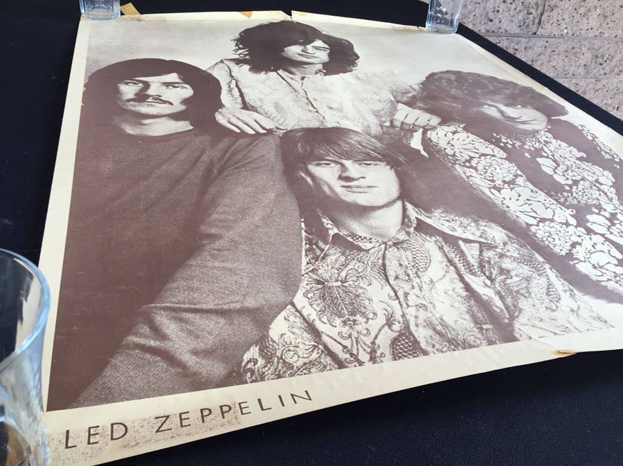 Vintage LED ZEPPELIN B&W Rock Poster [Photo 9]