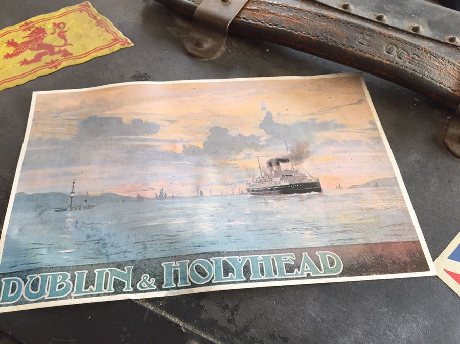 Vintage 1900s Steamer Trunk Travelwell Trunks By Schmit Trunk Co Oshkosh, Wis. [Photo 10]