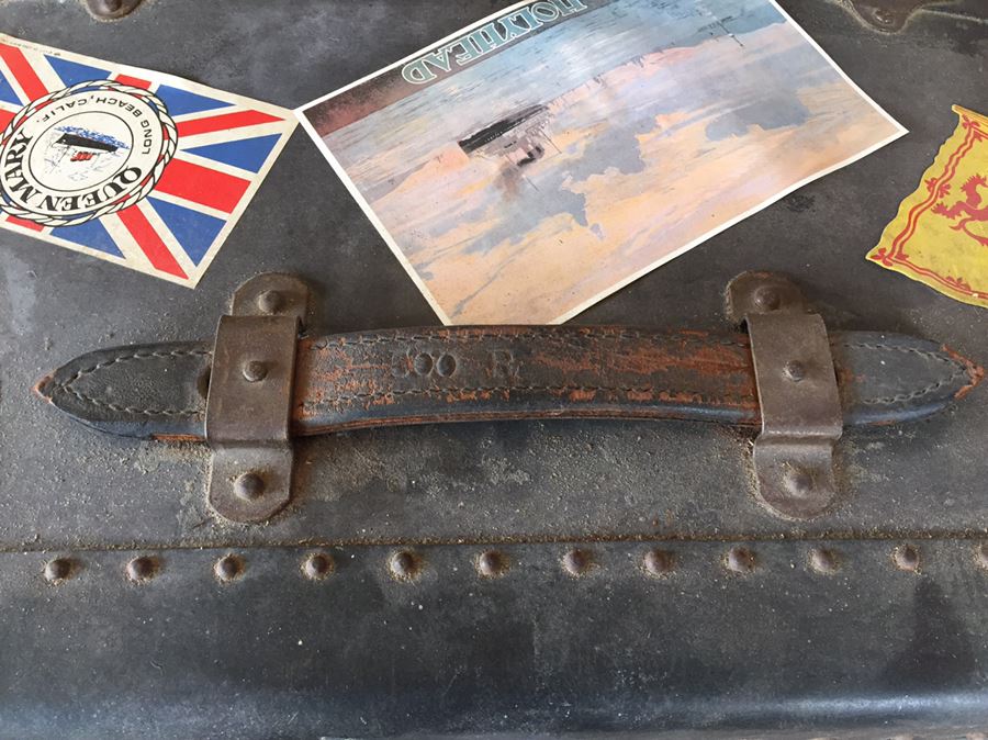 Vintage 1900s Steamer Trunk Travelwell Trunks By Schmit Trunk Co Oshkosh, Wis. [Photo 14]