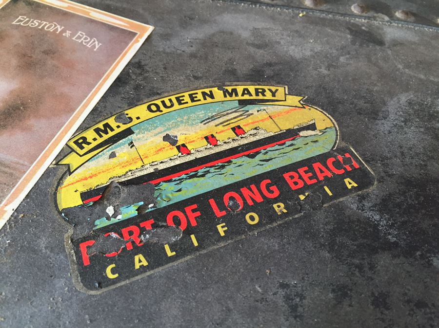 Vintage 1900s Steamer Trunk Travelwell Trunks By Schmit Trunk Co Oshkosh, Wis. [Photo 6]