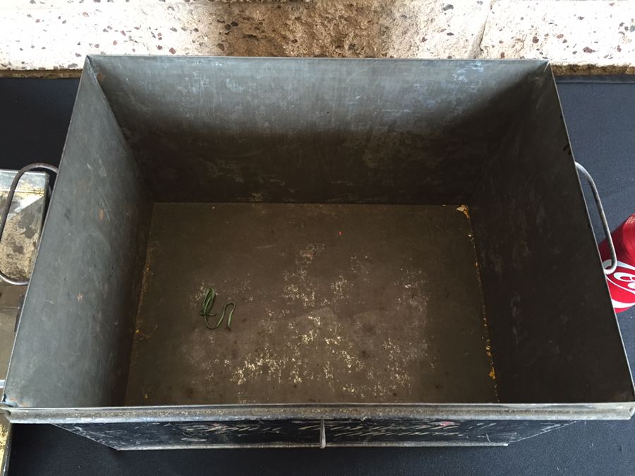 Old Metal Box With Hand Painted Lettering And Old Lock From Ottawa Canada [Photo 10]