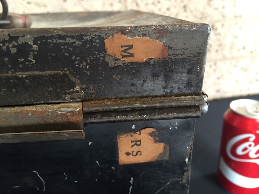 Old Metal Box With Hand Painted Lettering And Old Lock From Ottawa Canada [Photo 8]
