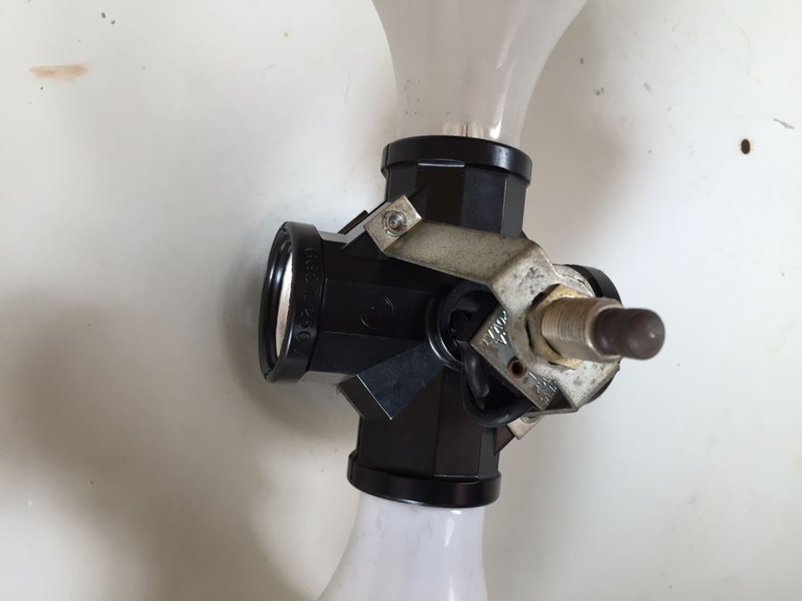 Pair Of Mid-Century Metal Hanging Light Fixtures [Photo 5]