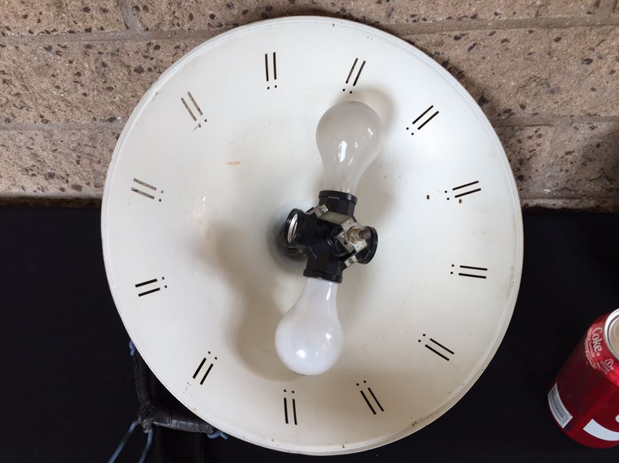 Pair Of Mid-Century Metal Hanging Light Fixtures [Photo 4]