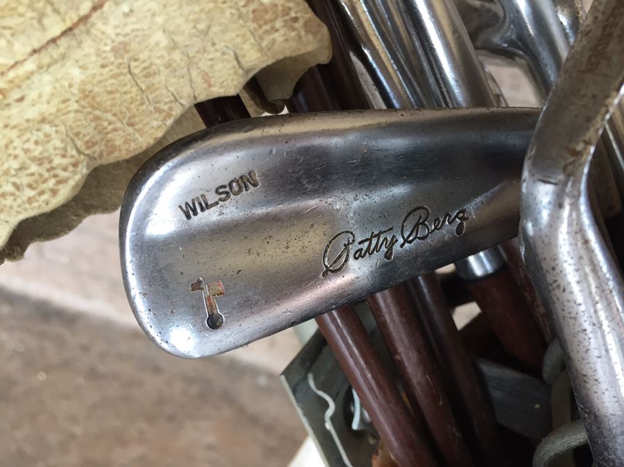 Vintage Wilson Golf Clubs With Leather Golf Bag And Driver Covers [Photo 10]