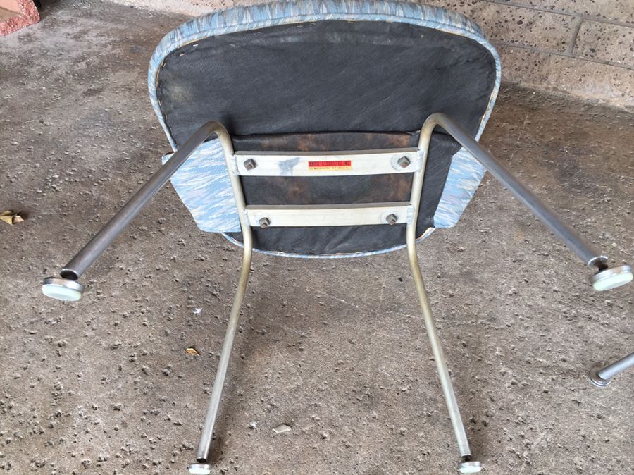 Pair of Iconic 1950's KNOLL Eero Saarinen Executive Armless Chairs That Have Been Reupholstered [Photo 8]