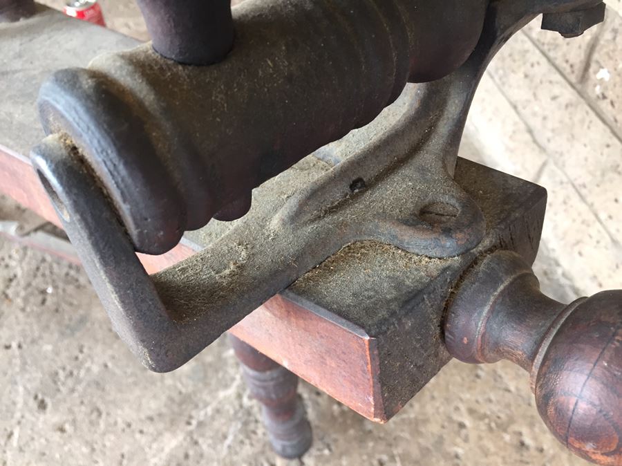 Antique Primitive Spinning Wheel 14 Spokes [Photo 8]