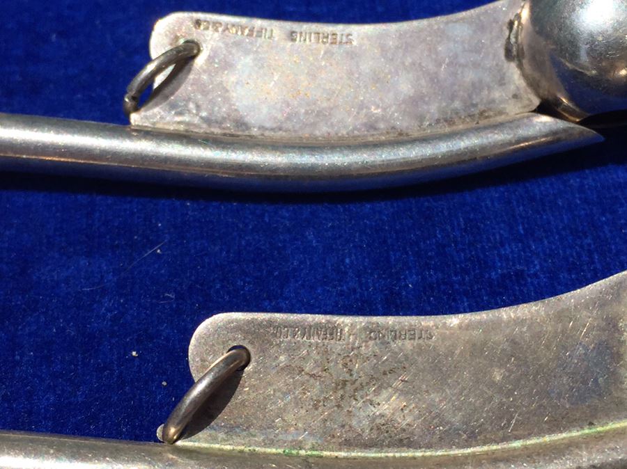 Pair Of Tiffany & Co Sterling Silver Bosuns Whistles Boatswains NAVY Rare [Photo 2]
