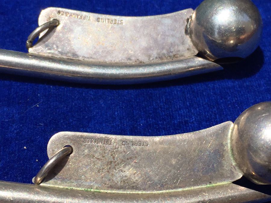 Pair Of Tiffany & Co Sterling Silver Bosuns Whistles Boatswains NAVY Rare [Photo 9]