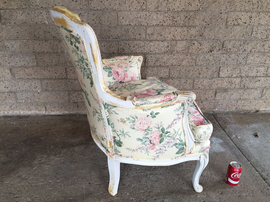 Nice Shabby Chic French Provincial Style Armchair [Photo 5]