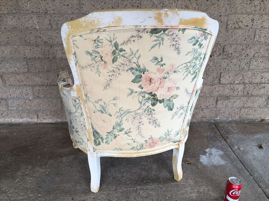 Nice Shabby Chic French Provincial Style Armchair [Photo 4]