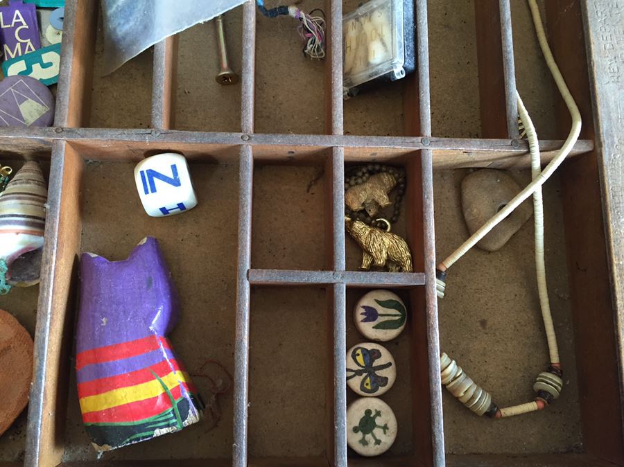 Old Industrial Printers Tray Great For Displaying Items - Filled With Goodies [Photo 8]