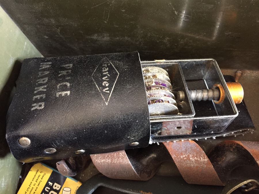 Vintage Metal Toolbox Filled With Tools, Saw & Level [Photo 21]