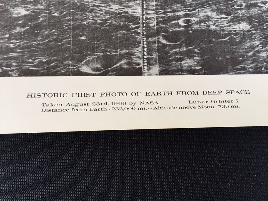 Vintage Poster Showing First View Of Earth From Space [Photo 3]