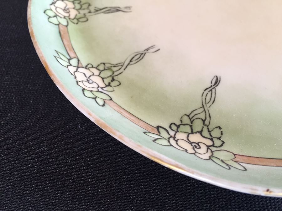 Antique 1913 Hand Painted Luncheon Plate M Z Austria  [Photo 5]