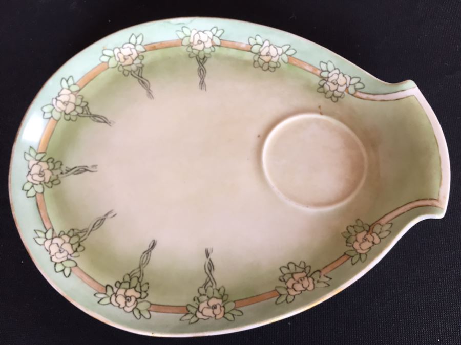 Antique 1913 Hand Painted Luncheon Plate M Z Austria  [Photo 4]