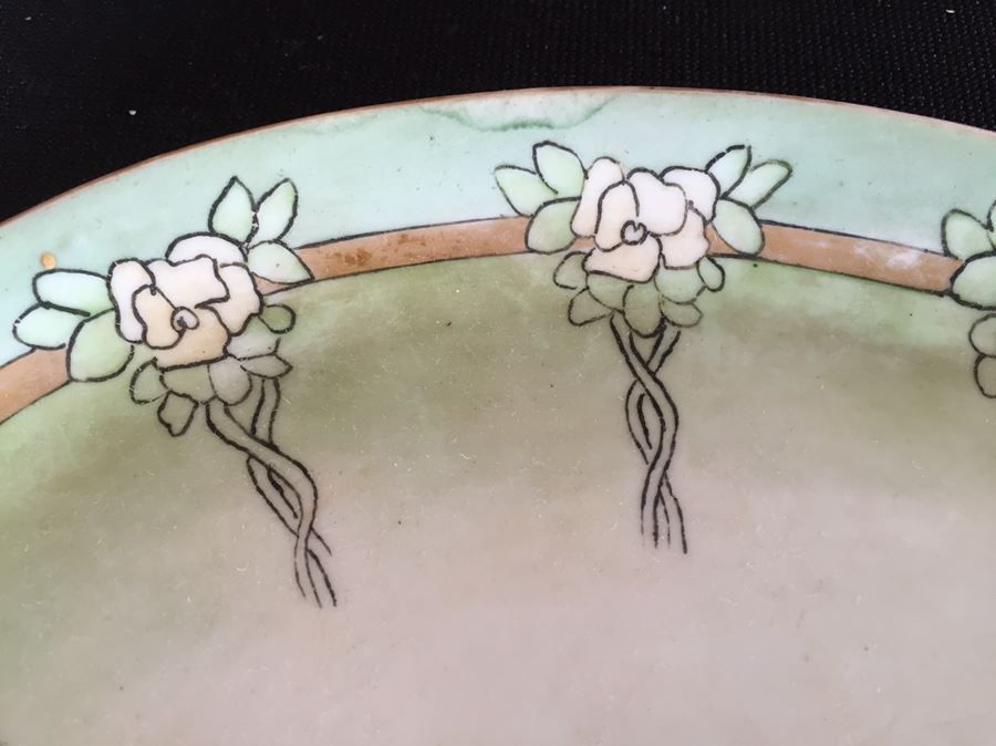 Antique 1913 Hand Painted Luncheon Plate M Z Austria  [Photo 2]