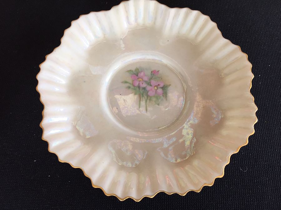 Vintage Hand Painted Belleek Ireland Cups And Saucers [Photo 11]