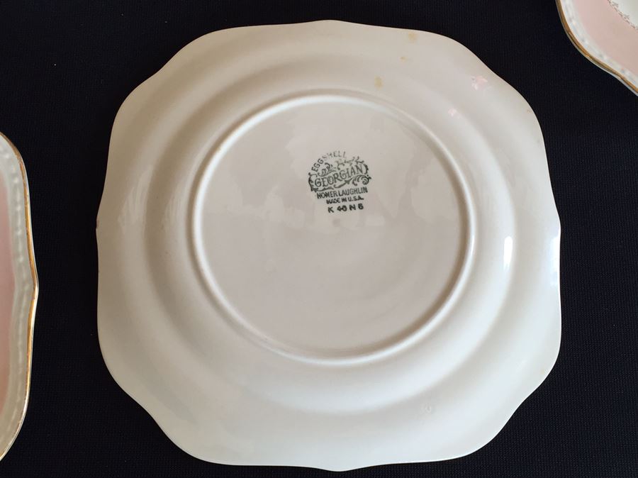(6) Set Of Homer Laughlin Eggshell Georgian Plates [Photo 7]