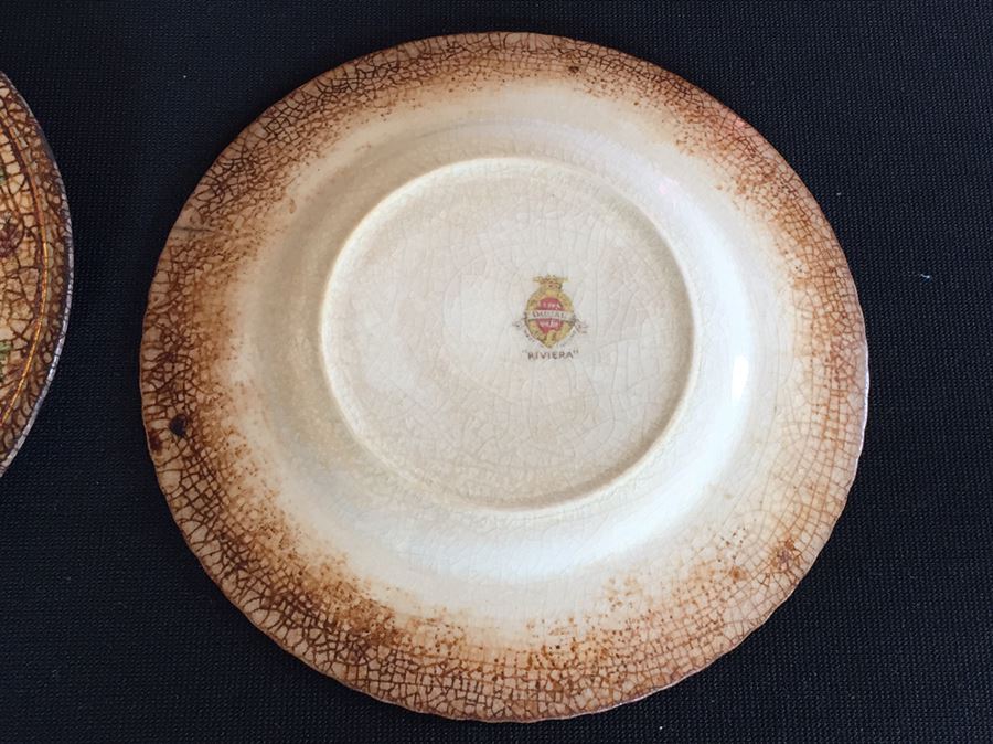 (7) Vintage Set Of Crown Ducal Riviera Plates [Photo 12]