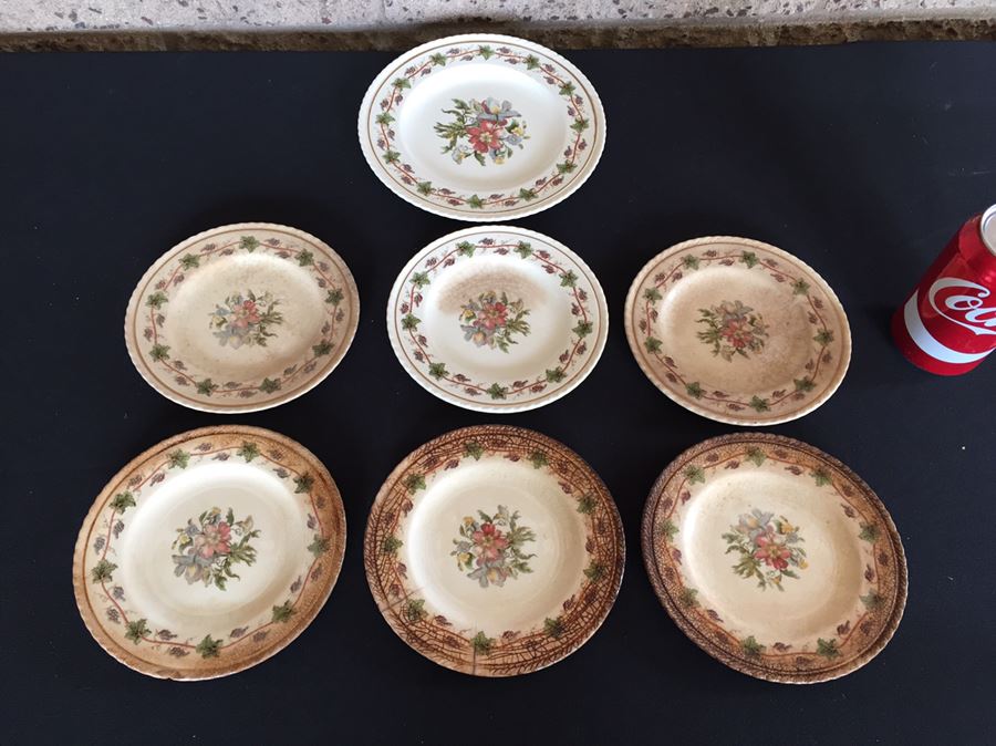 (7) Vintage Set Of Crown Ducal Riviera Plates [Photo 1]