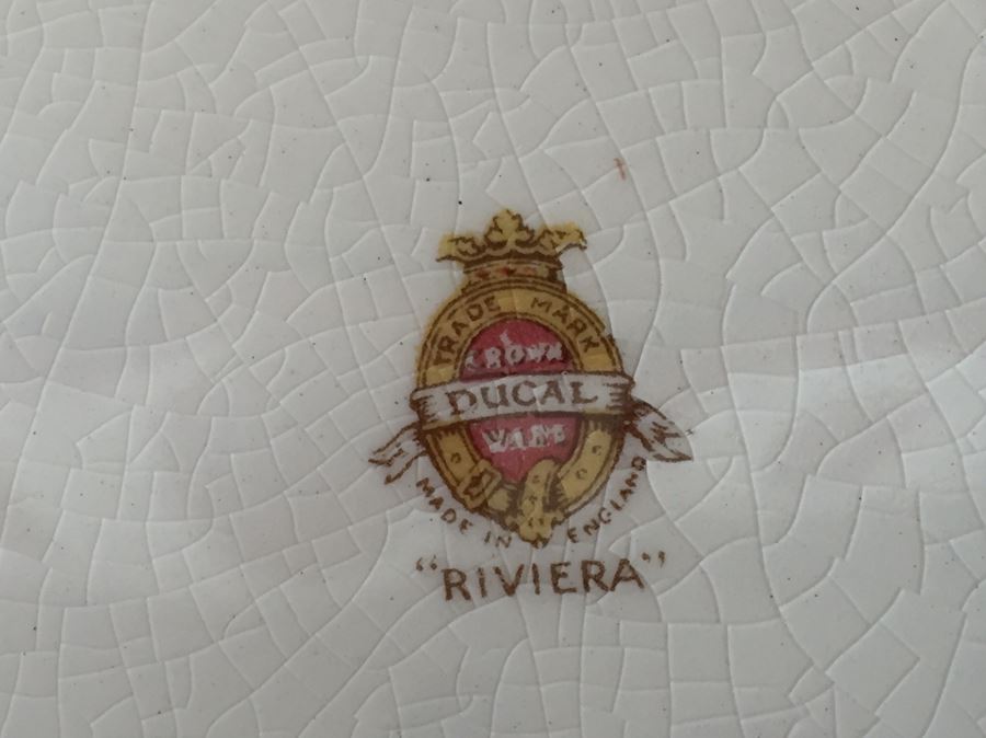 (7) Vintage Set Of Crown Ducal Riviera Plates [Photo 16]