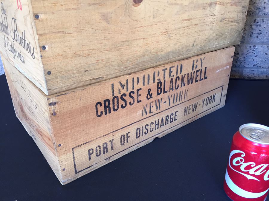 Vintage Wine Crate Lot (Empty) [Photo 2]