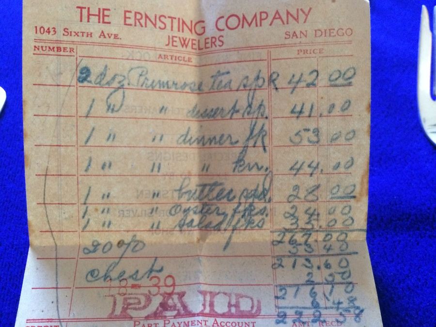 Vintage 1937 International Sterling Silver Primrose Pattern Flatware - 116 PIECES [Photo 15]