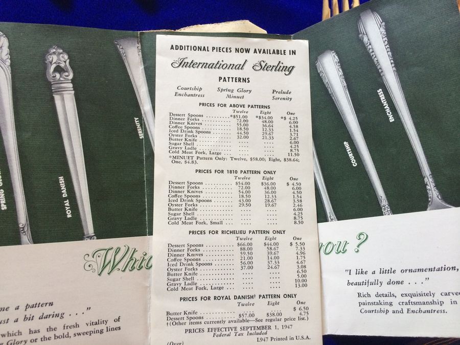 Vintage 1937 International Sterling Silver Primrose Pattern Flatware - 116 PIECES [Photo 19]