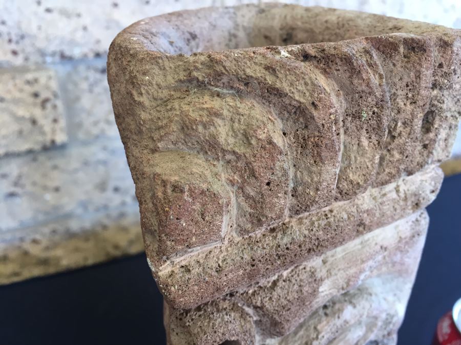 Vintage Volcanic Rock Carved Statue Totem [Photo 8]