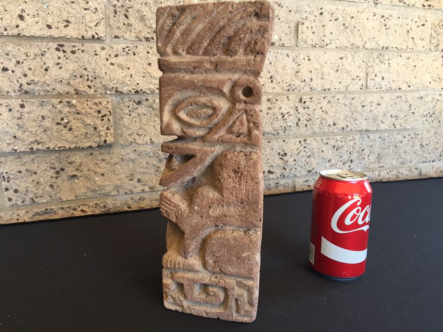 Vintage Volcanic Rock Carved Statue Totem [Photo 13]