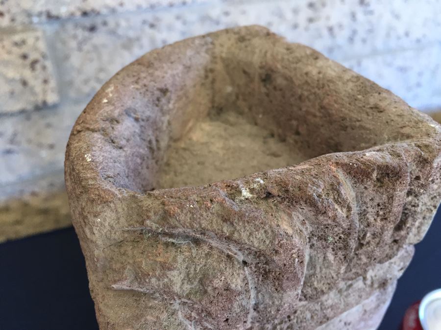 Vintage Volcanic Rock Carved Statue Totem [Photo 7]