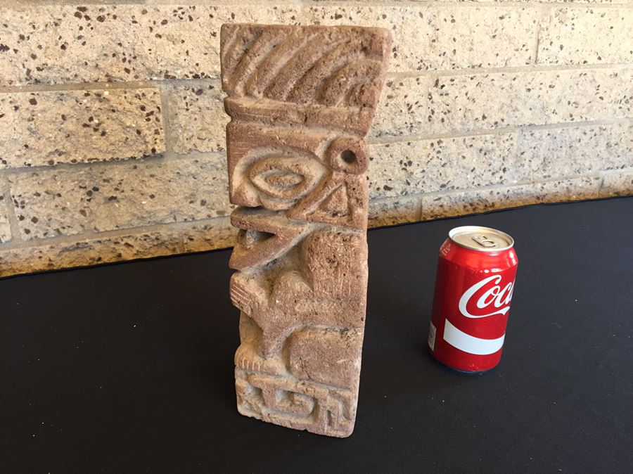 Vintage Volcanic Rock Carved Statue Totem [Photo 12]