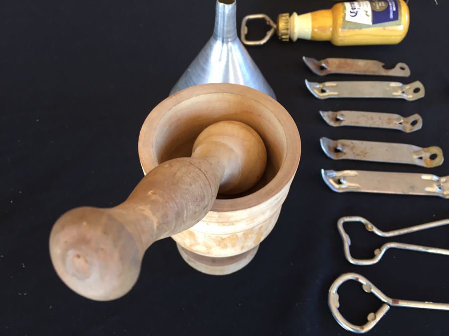 Vintage Kitchen Lot Including Church Keys And Coffee Bean Grinder [Photo 16]