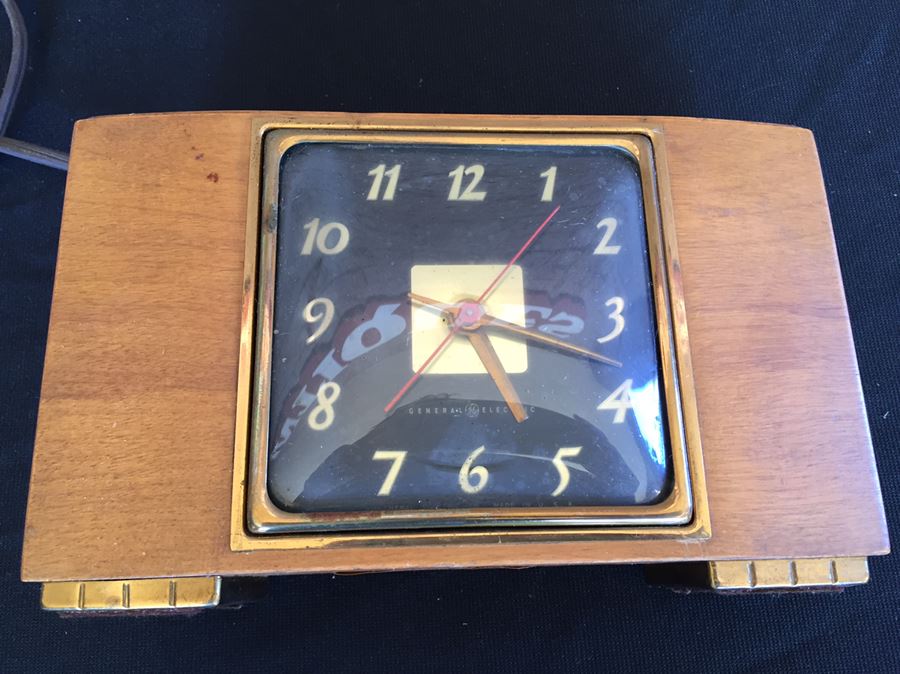 Vintage Art Deco General Electric Mantle Clock Working [Photo 5]