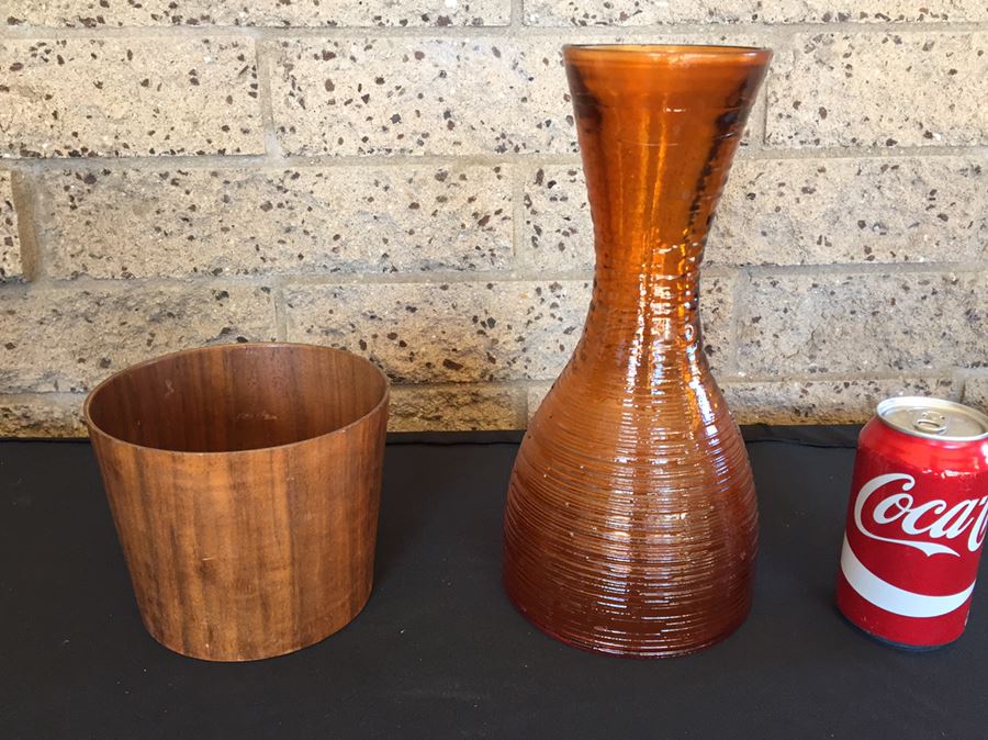 Mid-Century Bucket And Vase [Photo 1]